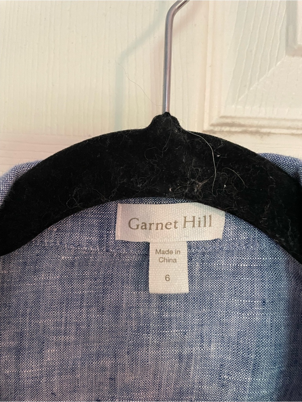 Garnet Hill Blue Blend Short-Sleeve Shirt - Picture 2 of 4